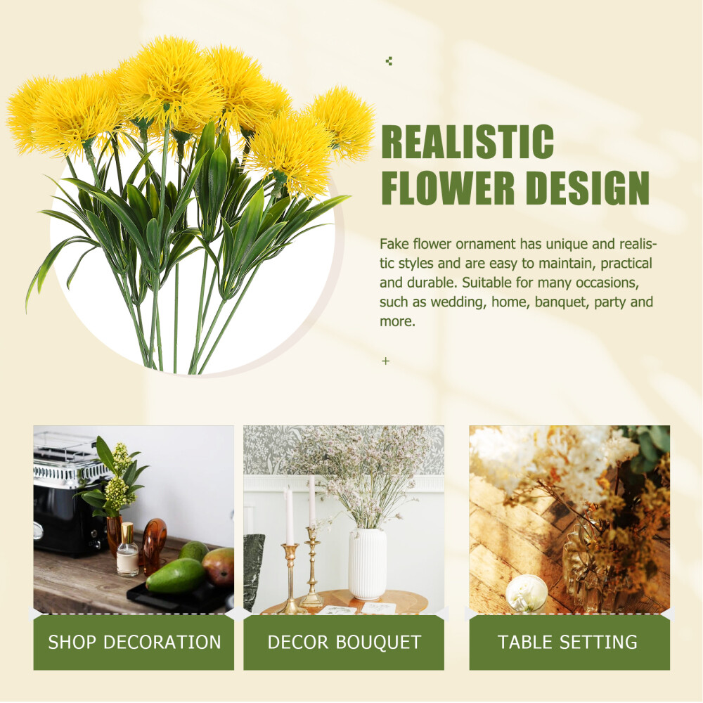 10 Pcs Simulated Dandelion Ornaments Adornment Paperweight