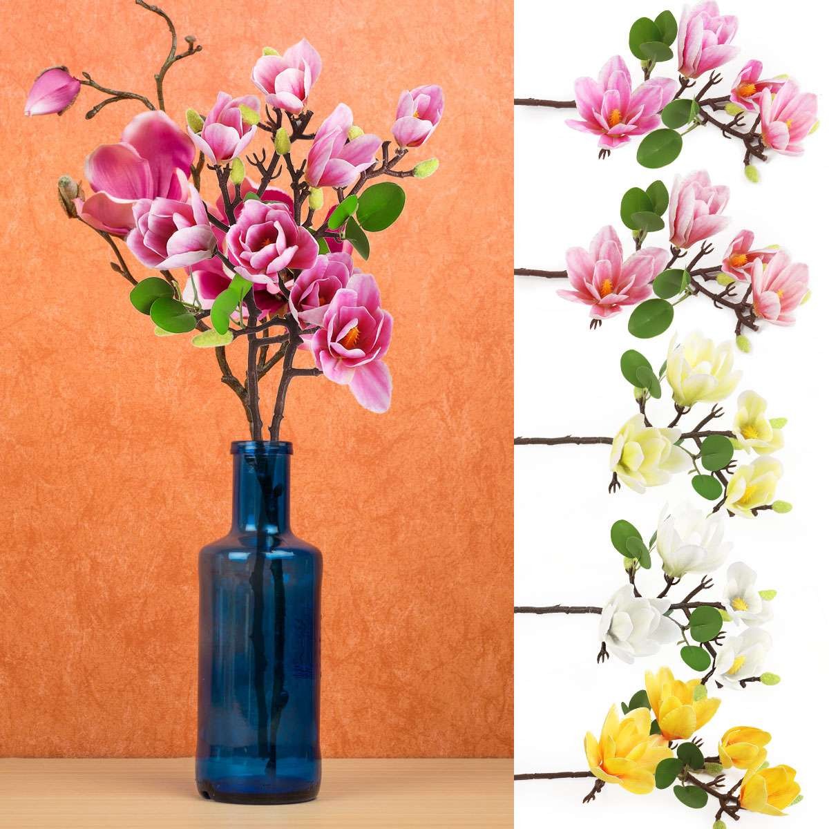 Artificial Magnolia Flowers Simulation Fake Flower Wedding Party Garden Decor