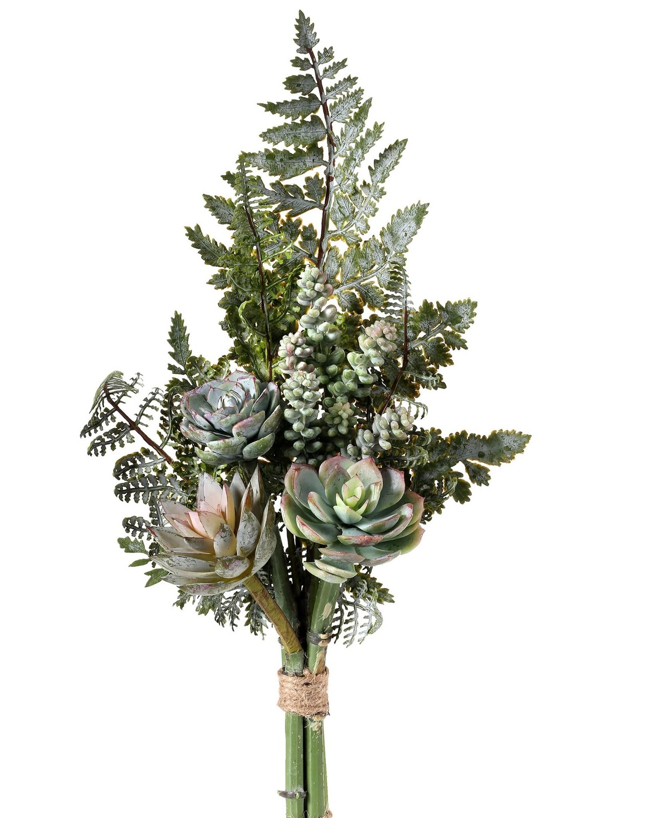 Regency International Artificial Plant Succulent Fern Drop, 16 Inch, Plastic