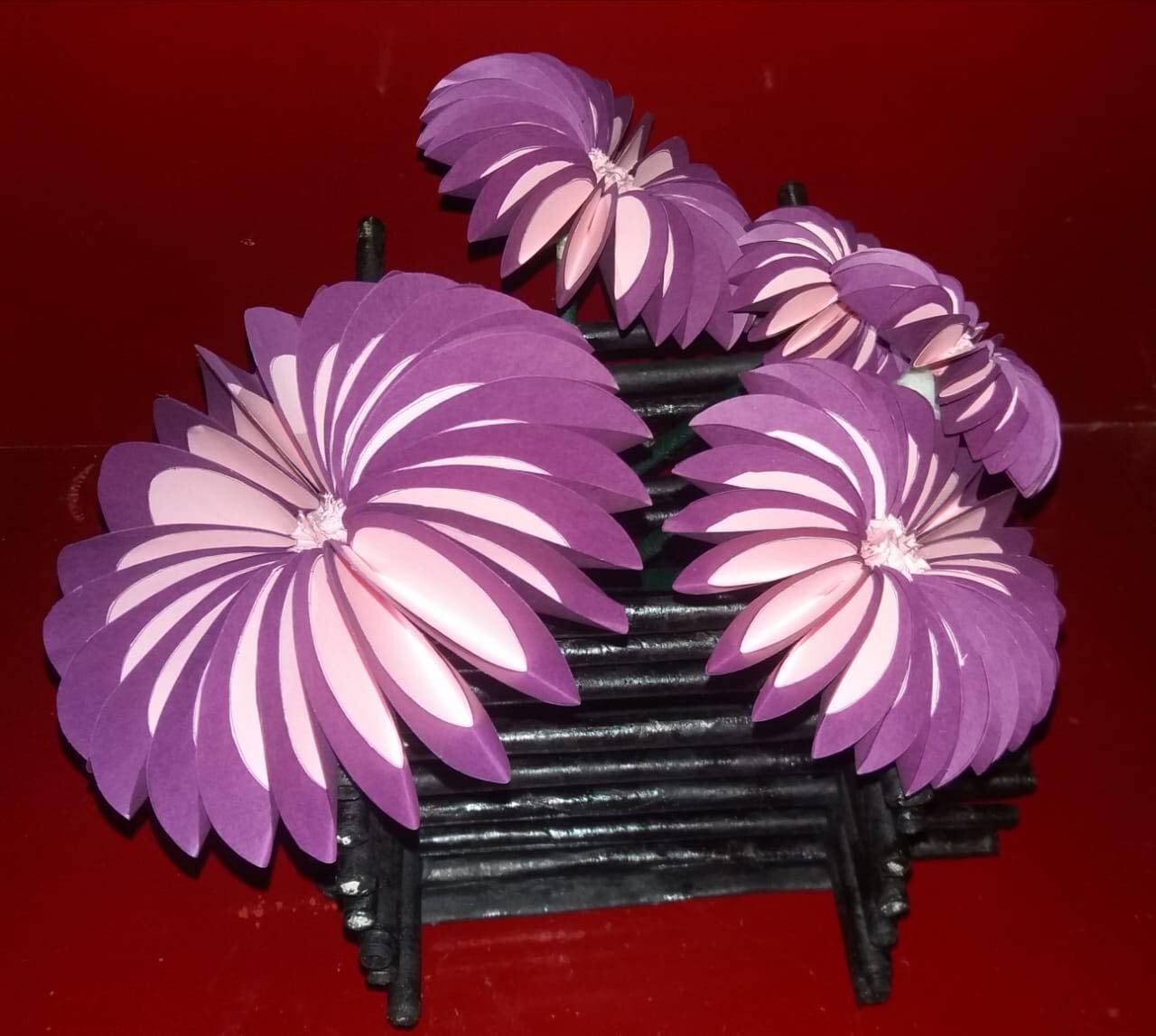 Paper flowers for Home decoration high quality free shipping
