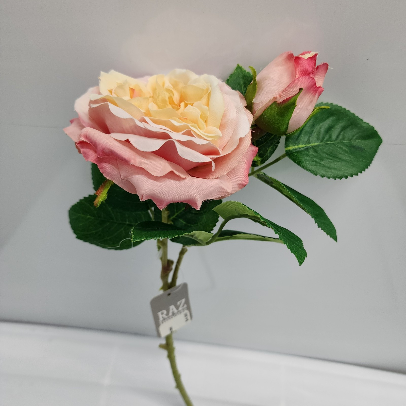 Raz Imports 14″ PINK GARDEN ROSE SPRAY Home Decor, Wedding Decor, Quinciañera