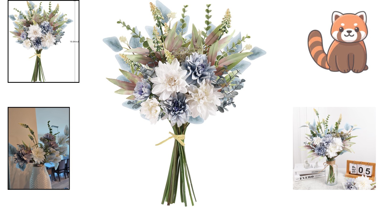 Versatile Faux Floral Arrangement Bouquet – Perfect for Indoor and Outdoor Decor