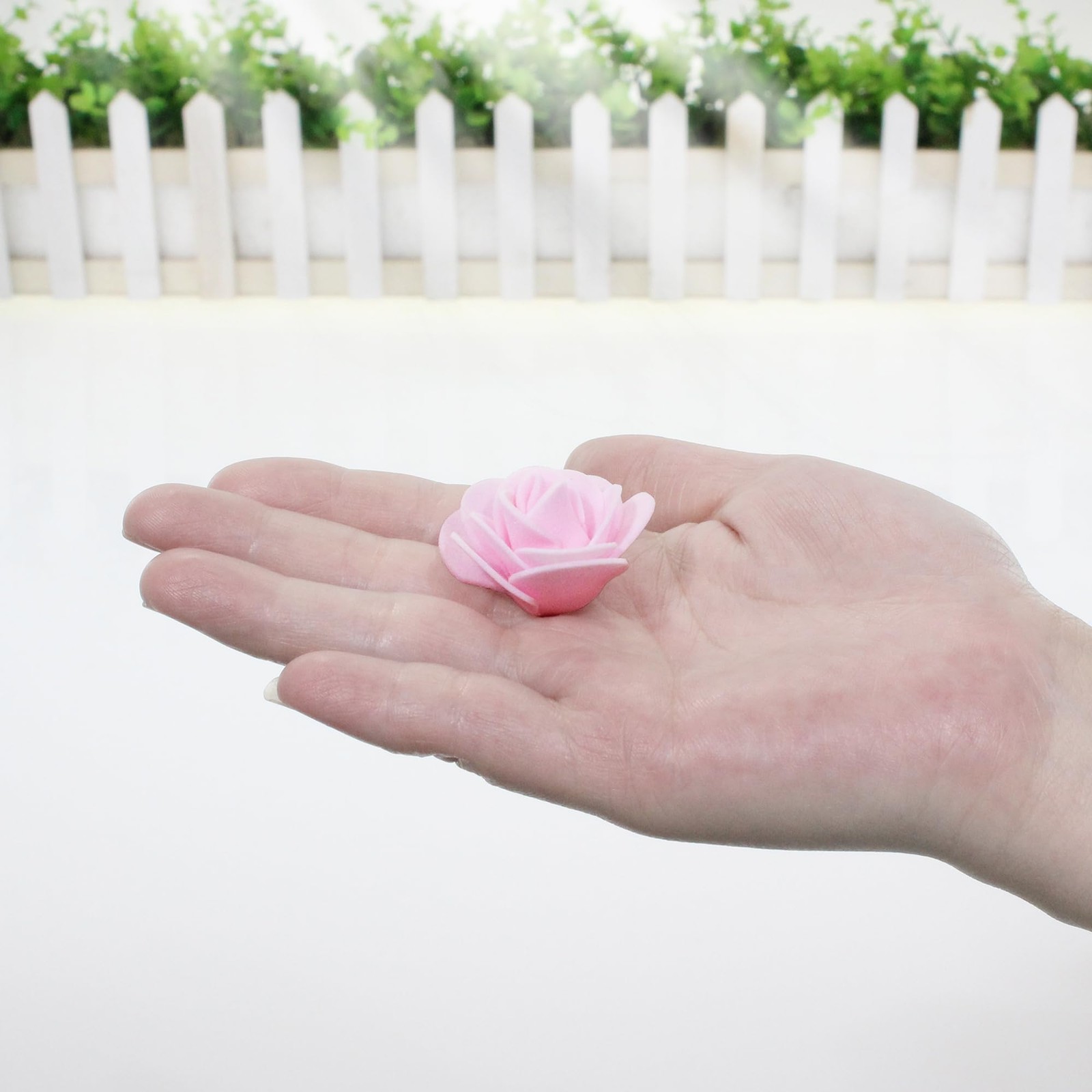 500 PCS 1.4 Inch Mini Artificial Flower Heads Foam Roses Mixed Color DIY
