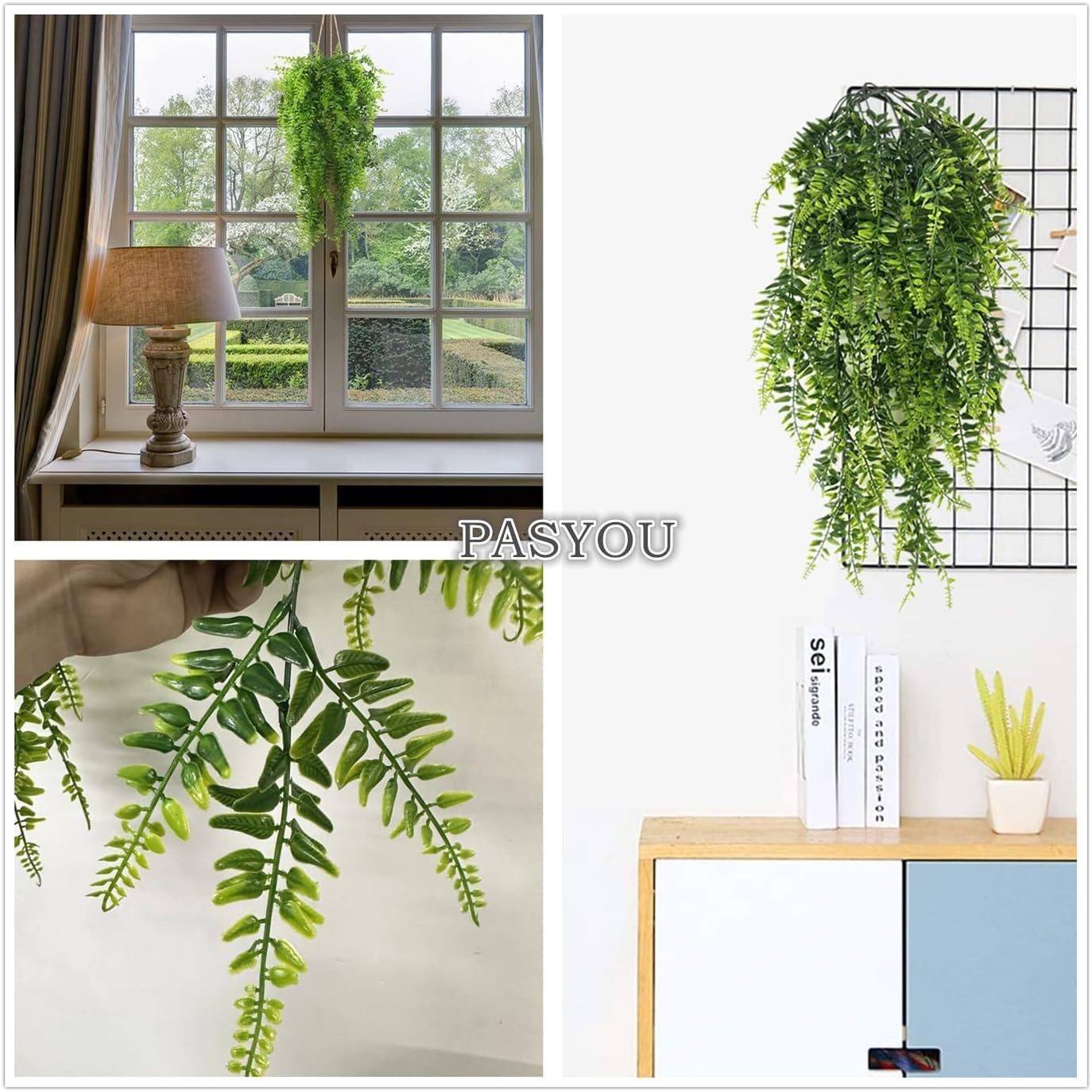UV Resistant Fake Ivy Vines for Indoor & Outdoor Use – 2 Pcs Lifelike Greenery