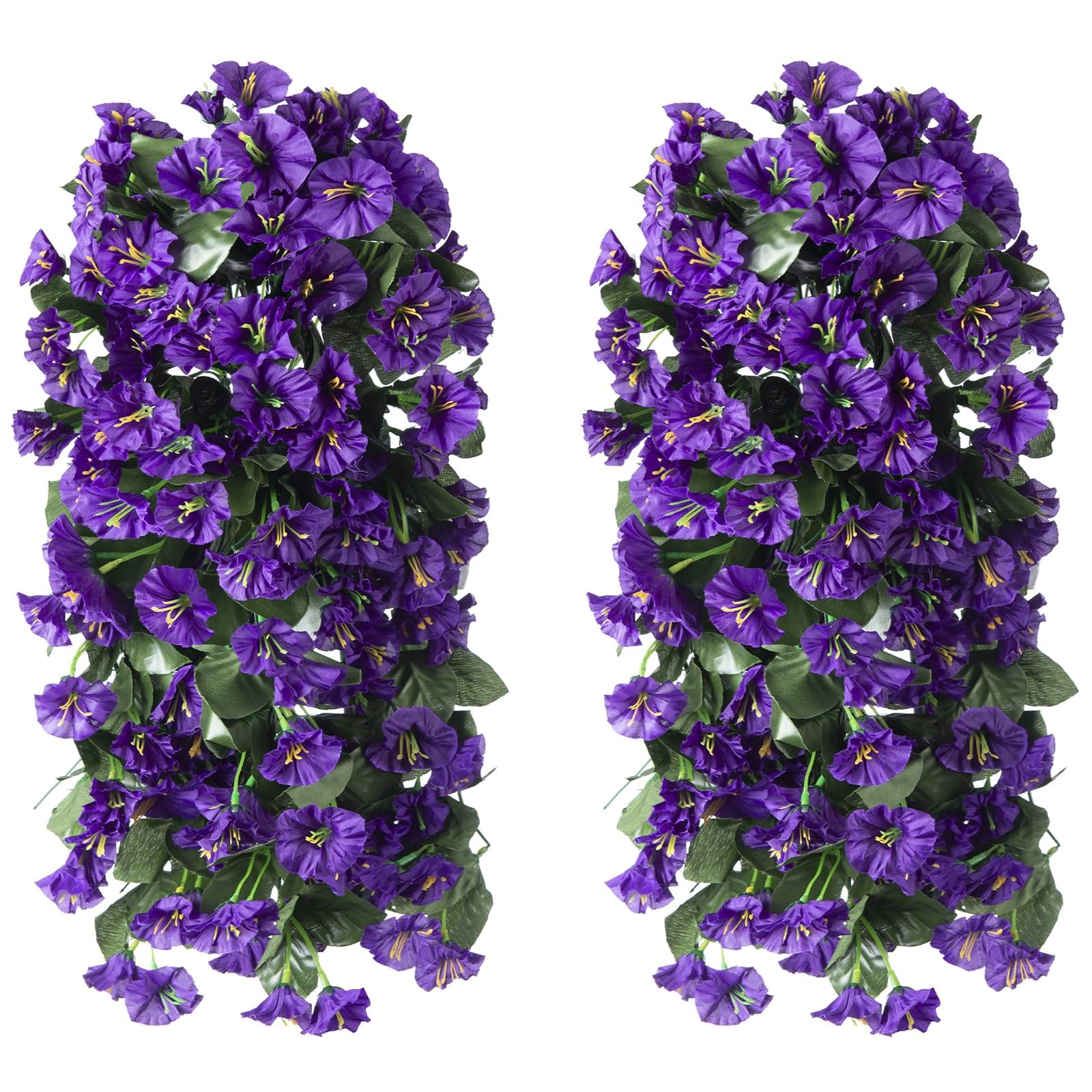Artificial Faux Hanging Plants Flowers for Outdoor Outside Summer Decoration,…