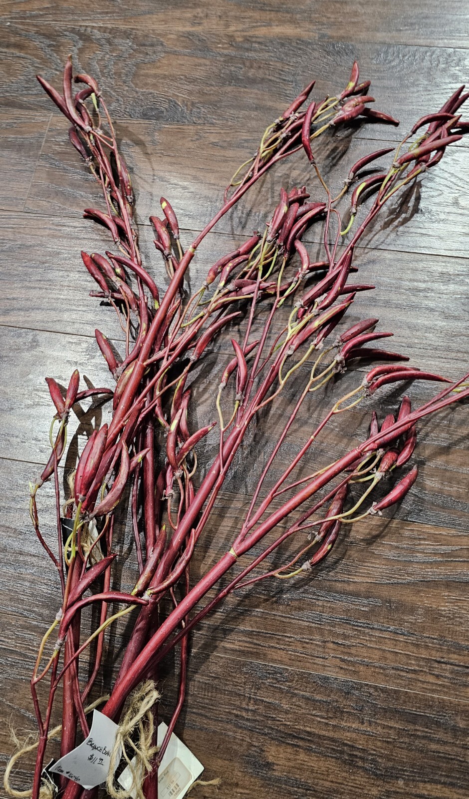 Lot 4 Artificial Bean Pod Branch Fake Plant Home Decoration Photography Props