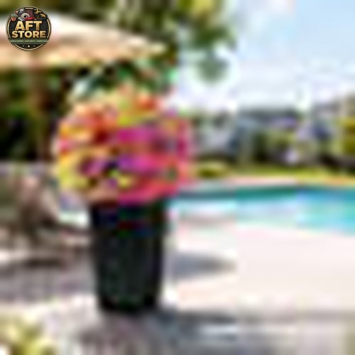 Vitalismo Artificial Violet Ball Topiary Trees – Set of 2