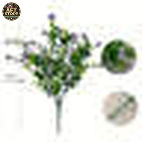 12 Pcs Primrue Artificial Flowers UV Resistant Mix Colors Home Decor