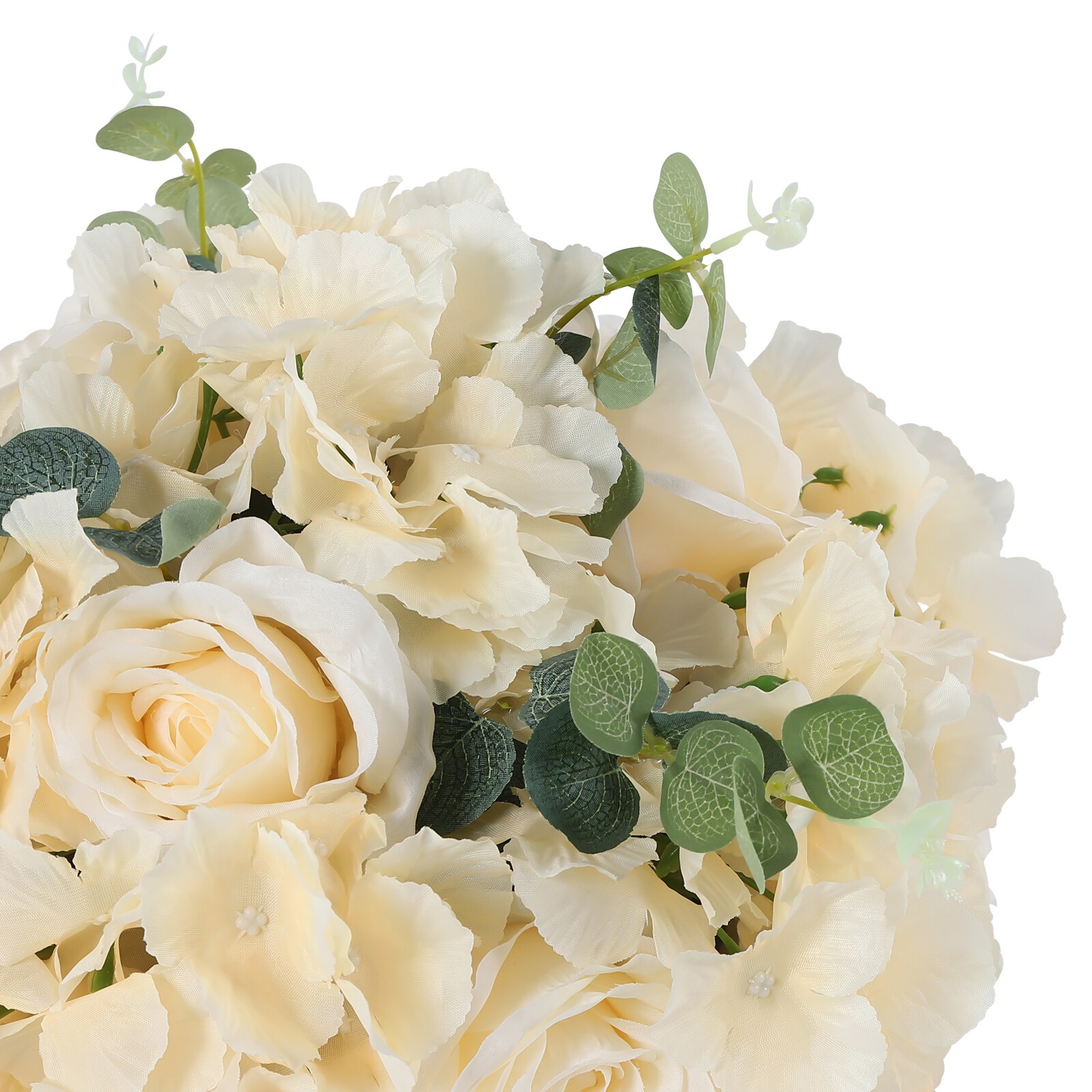 Flower Ball Centerpieces for Table 10 Pcs Fake Plastic Rose Centerpiece Flowers