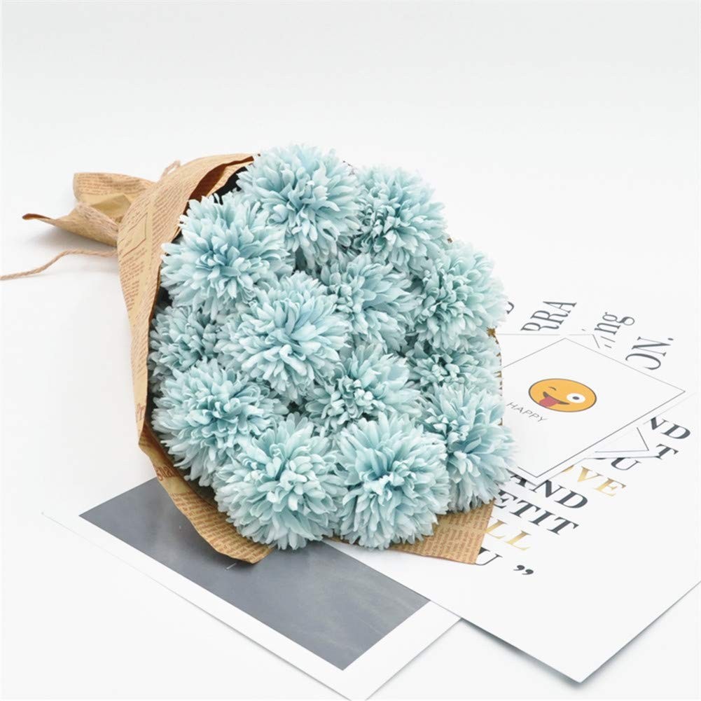Artificial Flowers Chrysanthemum Ball Flowers Bouquet 10pcs Present for Impor…