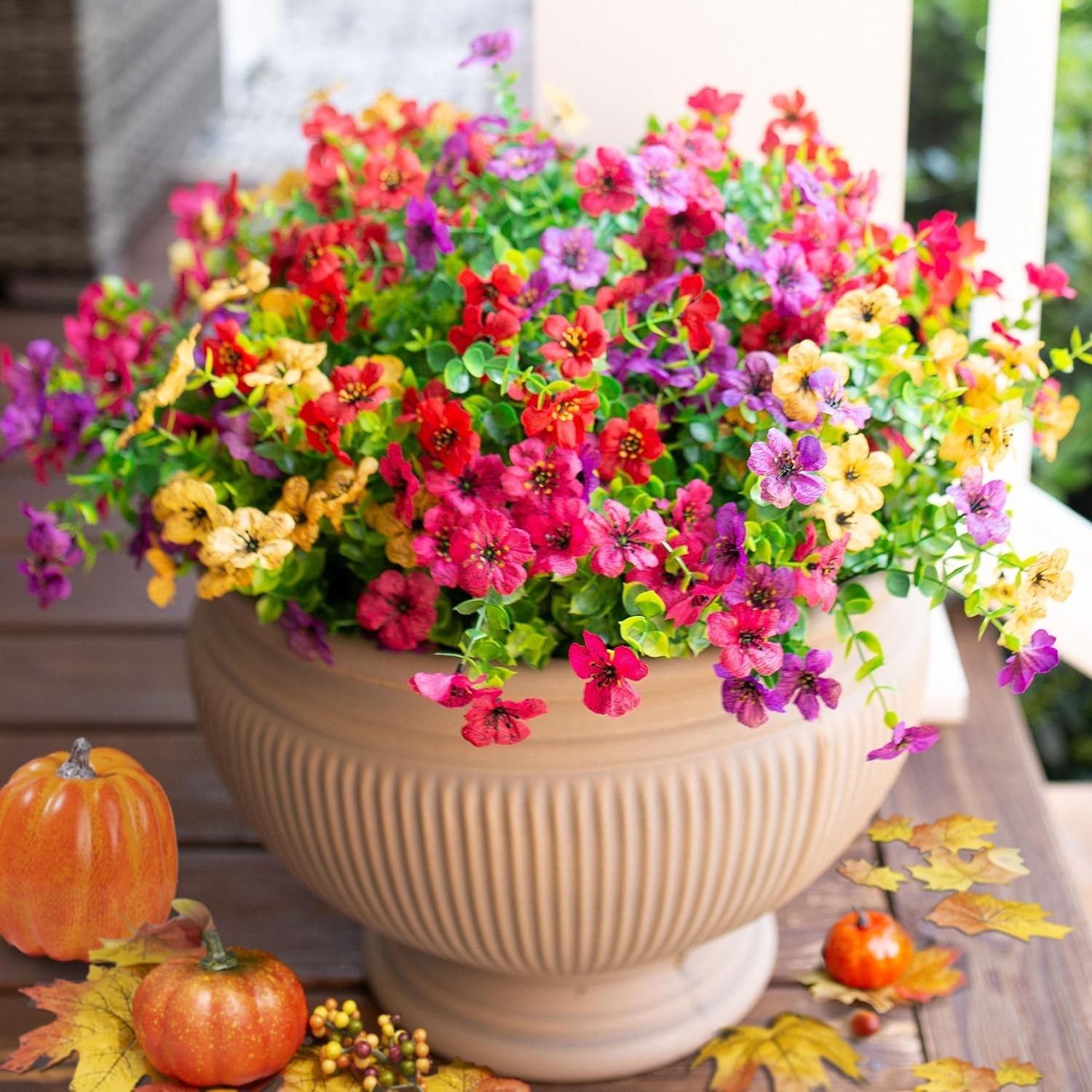 Artificial Flowers for Outdoor Indoor Garden Home Decoration, Faux Flower Daisy