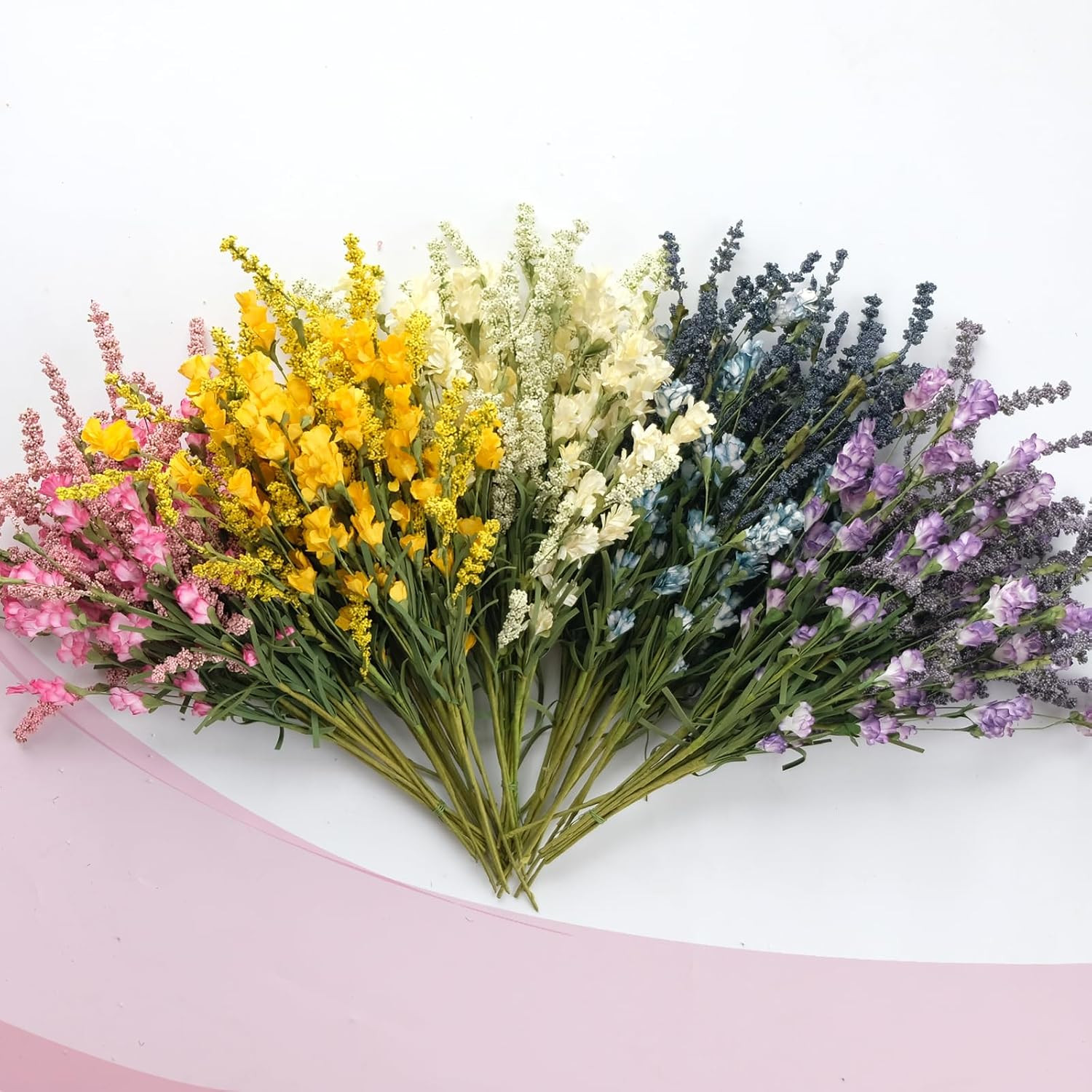 10Pcs Artificial Flower Bulk Spring/Summer Flowers Wedding Party Vase Bouquet Fl