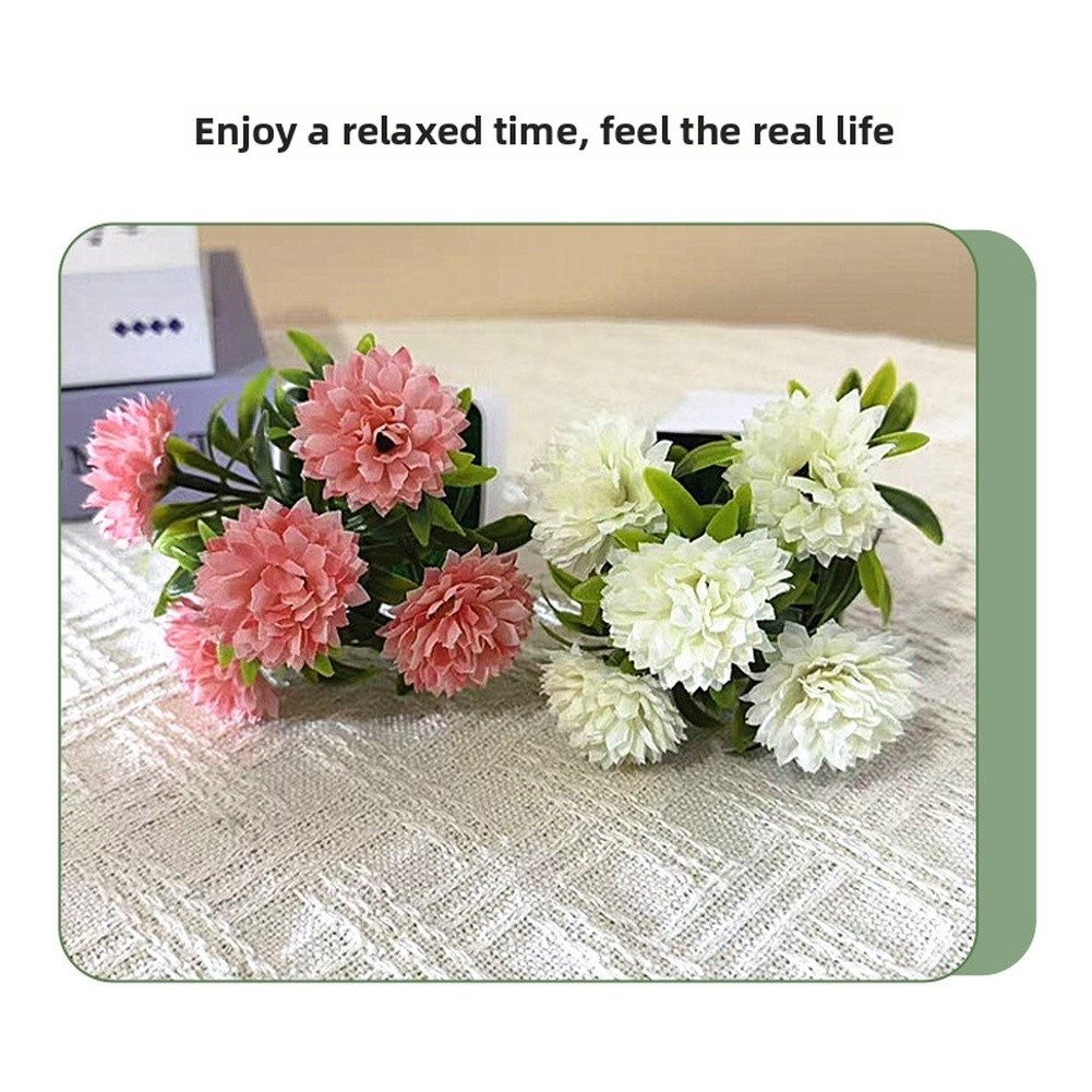Elegant Fake Flower Display for Home Office Study Tabletop Indoor Decoration