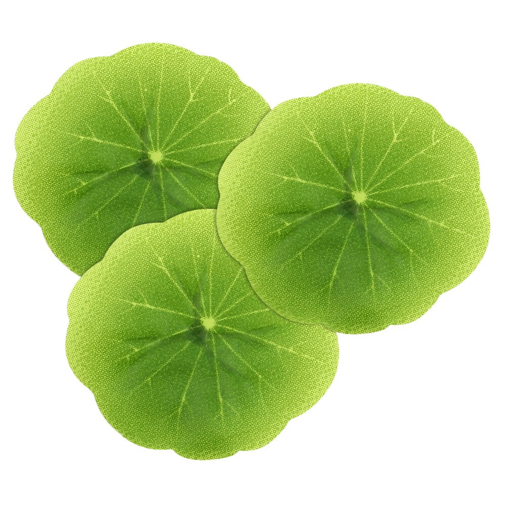 30PCS Artificial Lotus Leaves Realistic Water Lily Pads Plastic Lotus Leaves