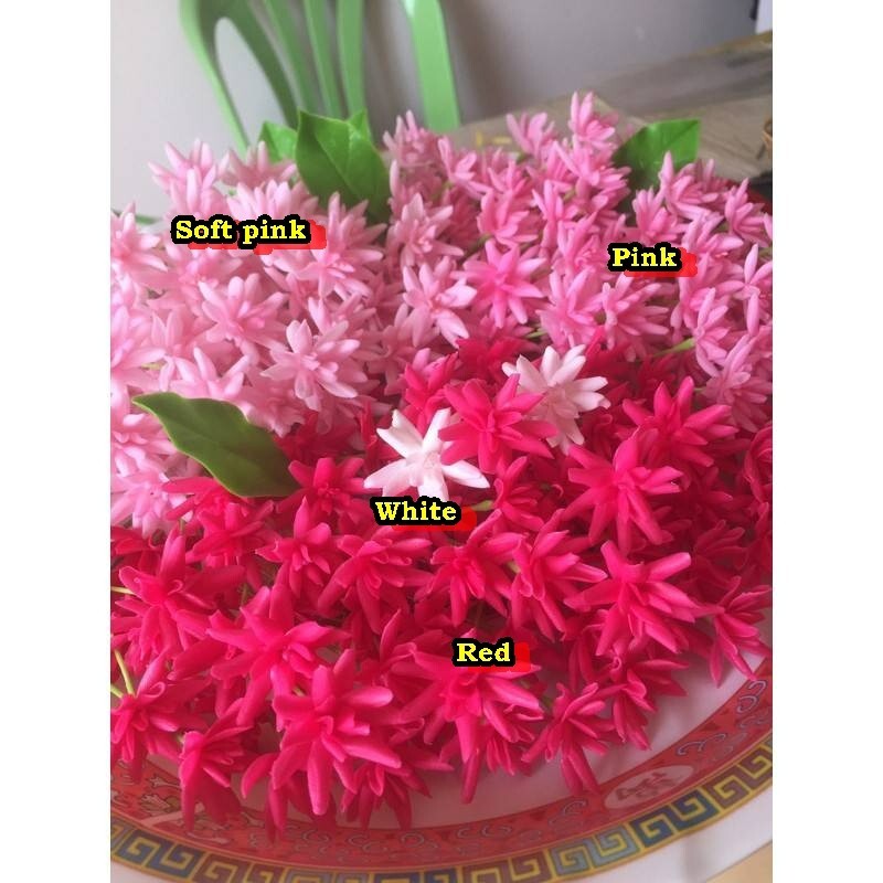 10Pcs. Mix set Rangoon Creeper Flowers Clay Artificial Thai Handmade Decorate