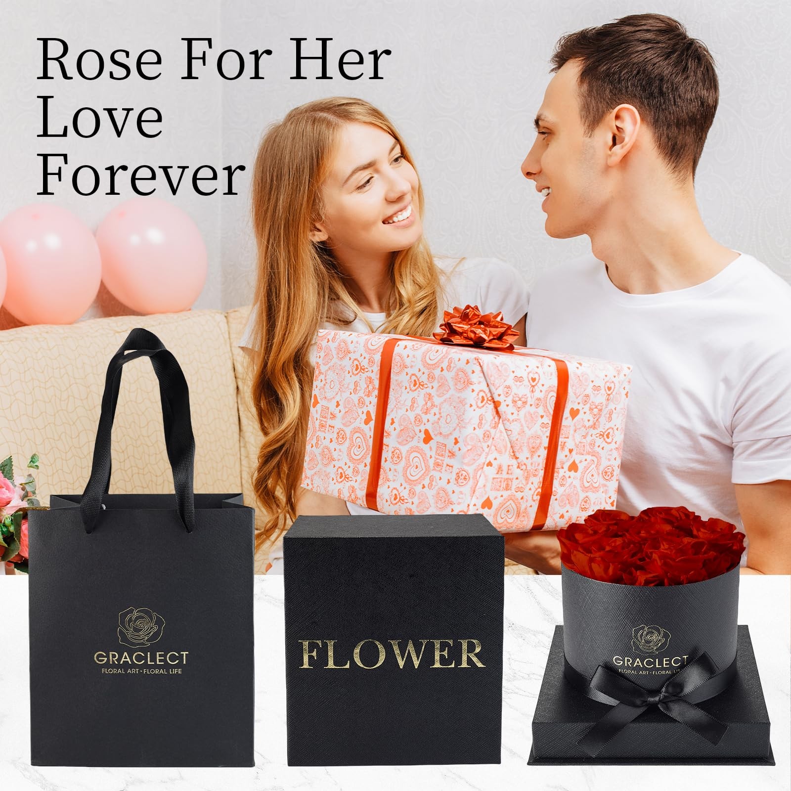 Preserved Roses in a Box – Forever Flowers, Immortal Roses, Eternal Rose Pres…
