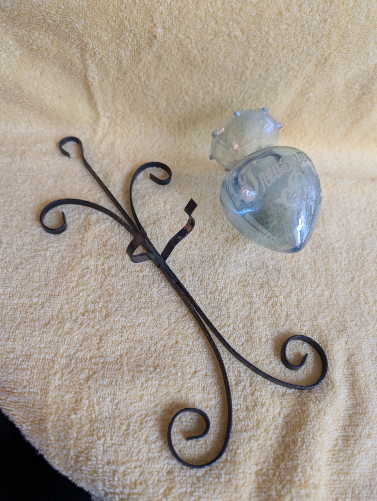 VINTAGE Treasure Island SF CA Wall Sconce Propagation Planter Bulb Glass Vase