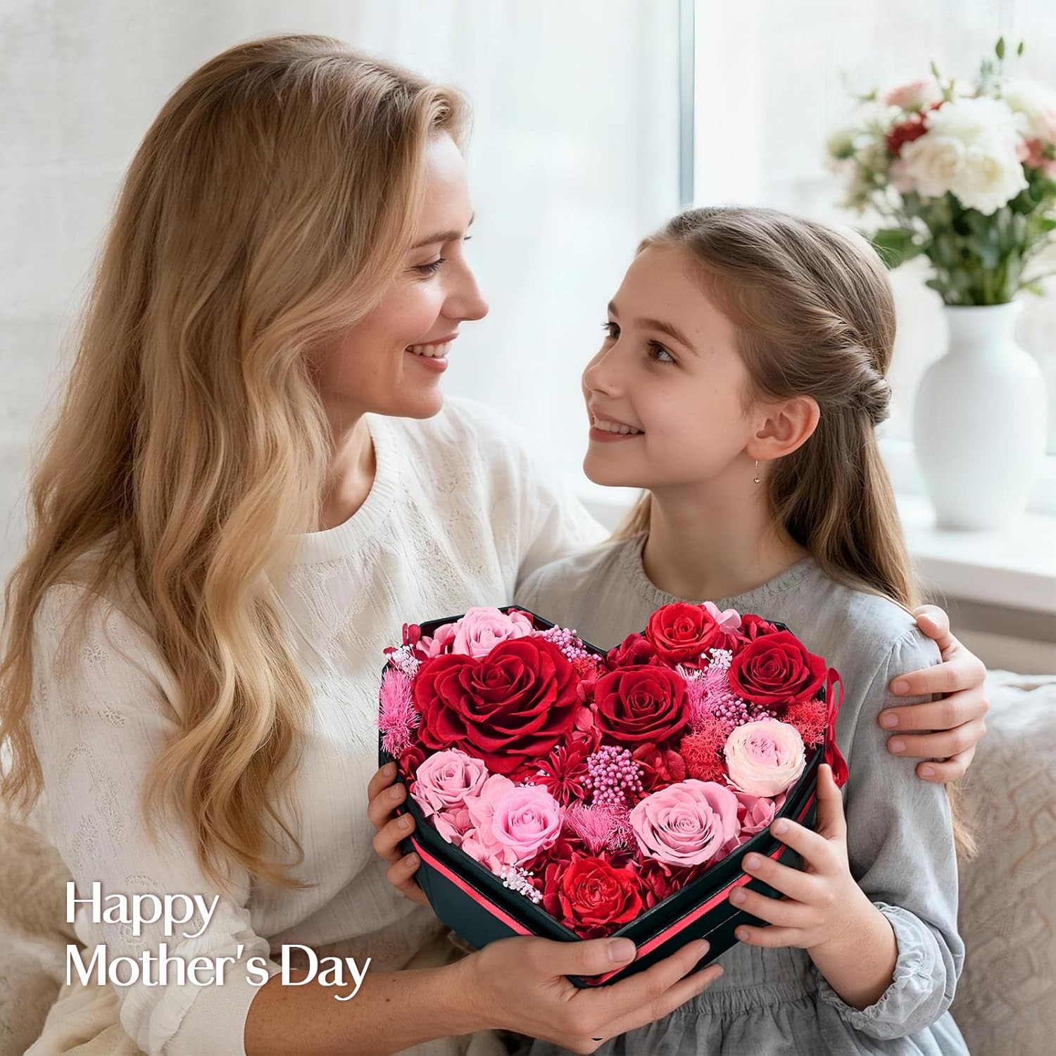 Forever Flowers for Delivery, Gifts for Her 10 Preserved Real Roses in a Box