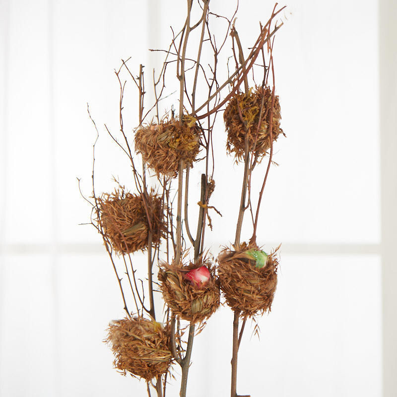 Package of 6 Artificial Birds Nest 13″ Decorative Branches