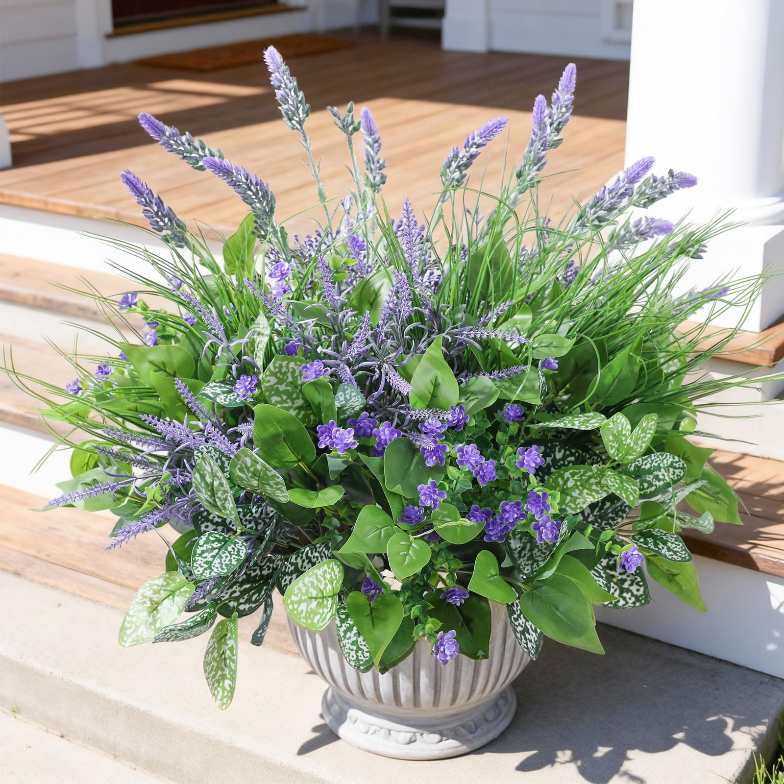 Starttag Artificial Bunches Greenery Plants Fake Plastic Leaves with Stems UV