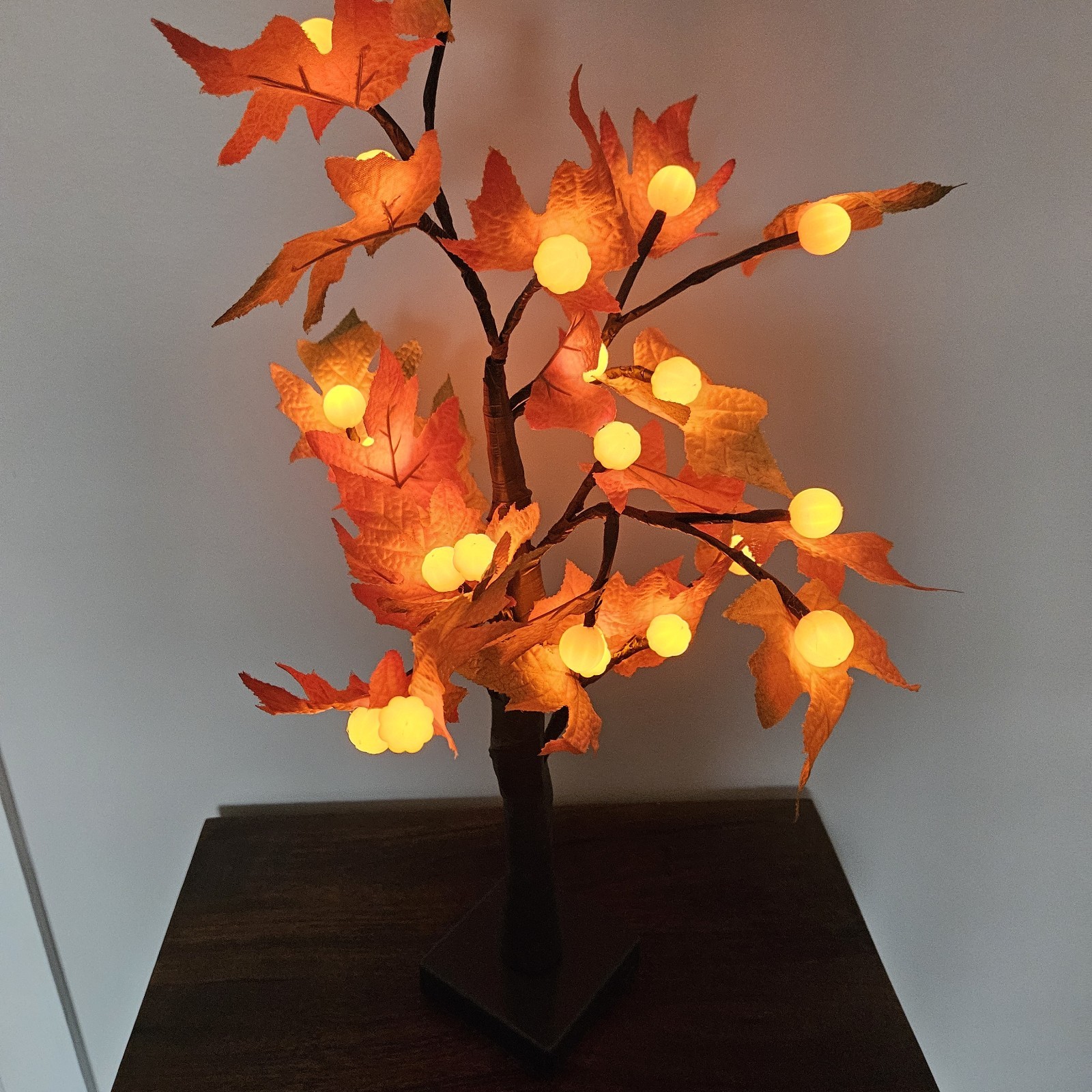 Artificial Fall Lighted Maple Tree LED Thanksgiving