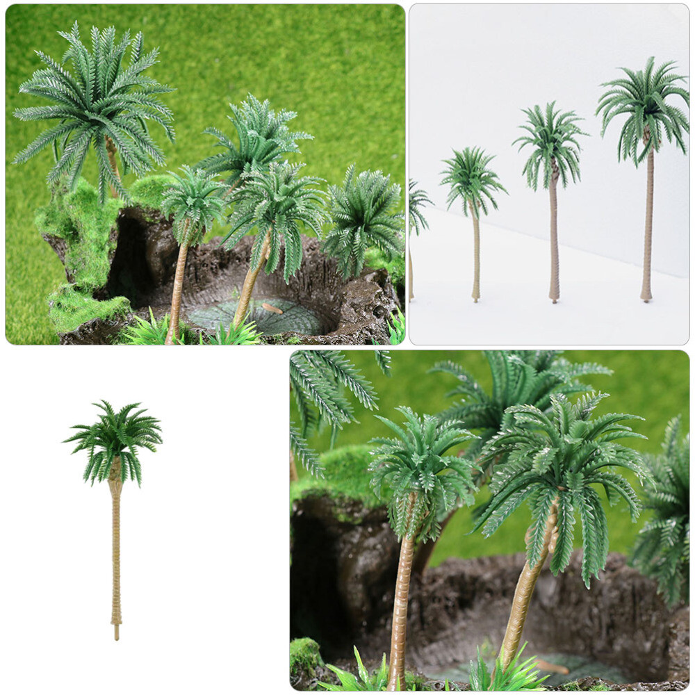 1/64 Diorama Palm Trees Artificial Coconut Plants Indoor Supplies