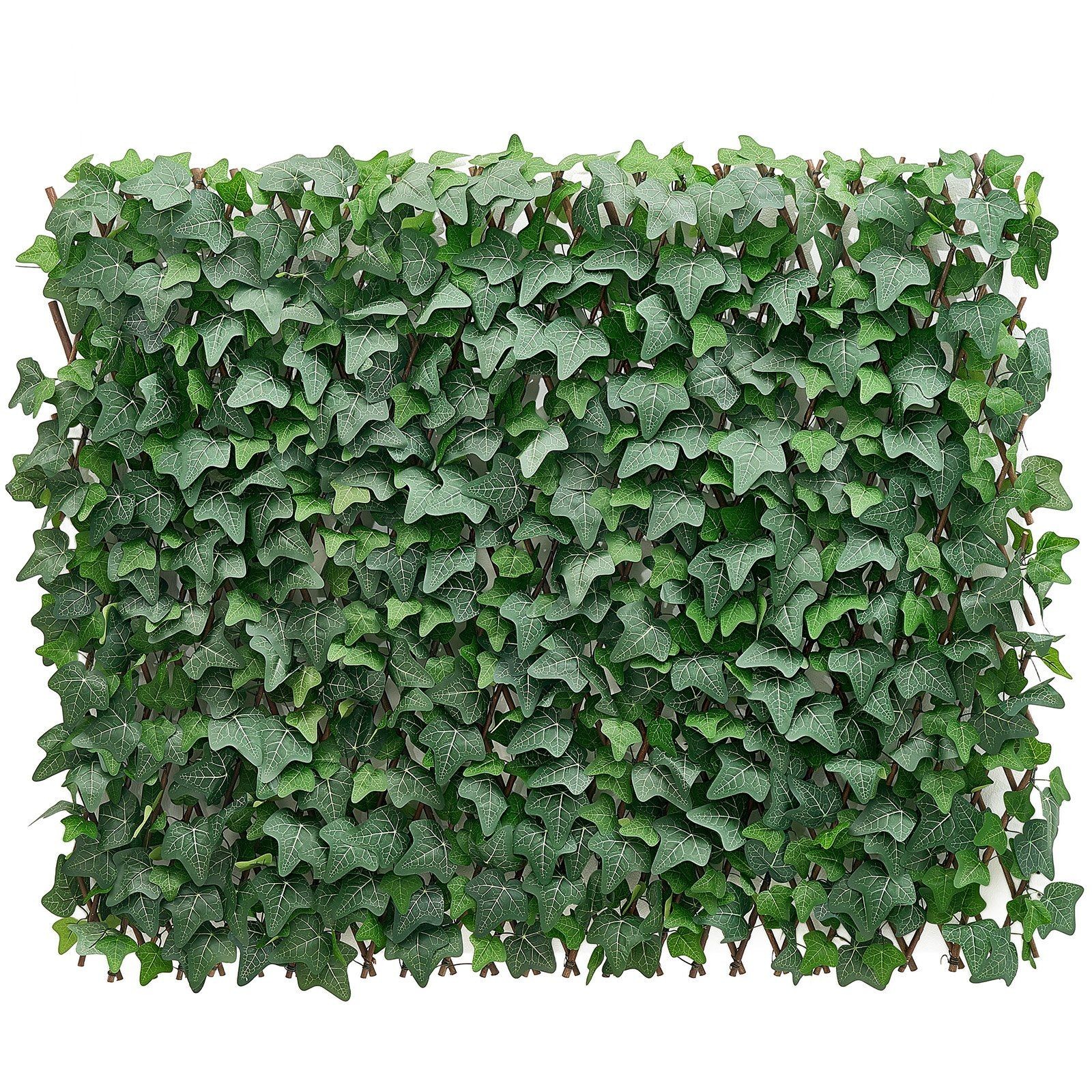 25x126in Foldable Ivy Wall — Lifelike Faux Greenery, UV-Resistant for Patio Use