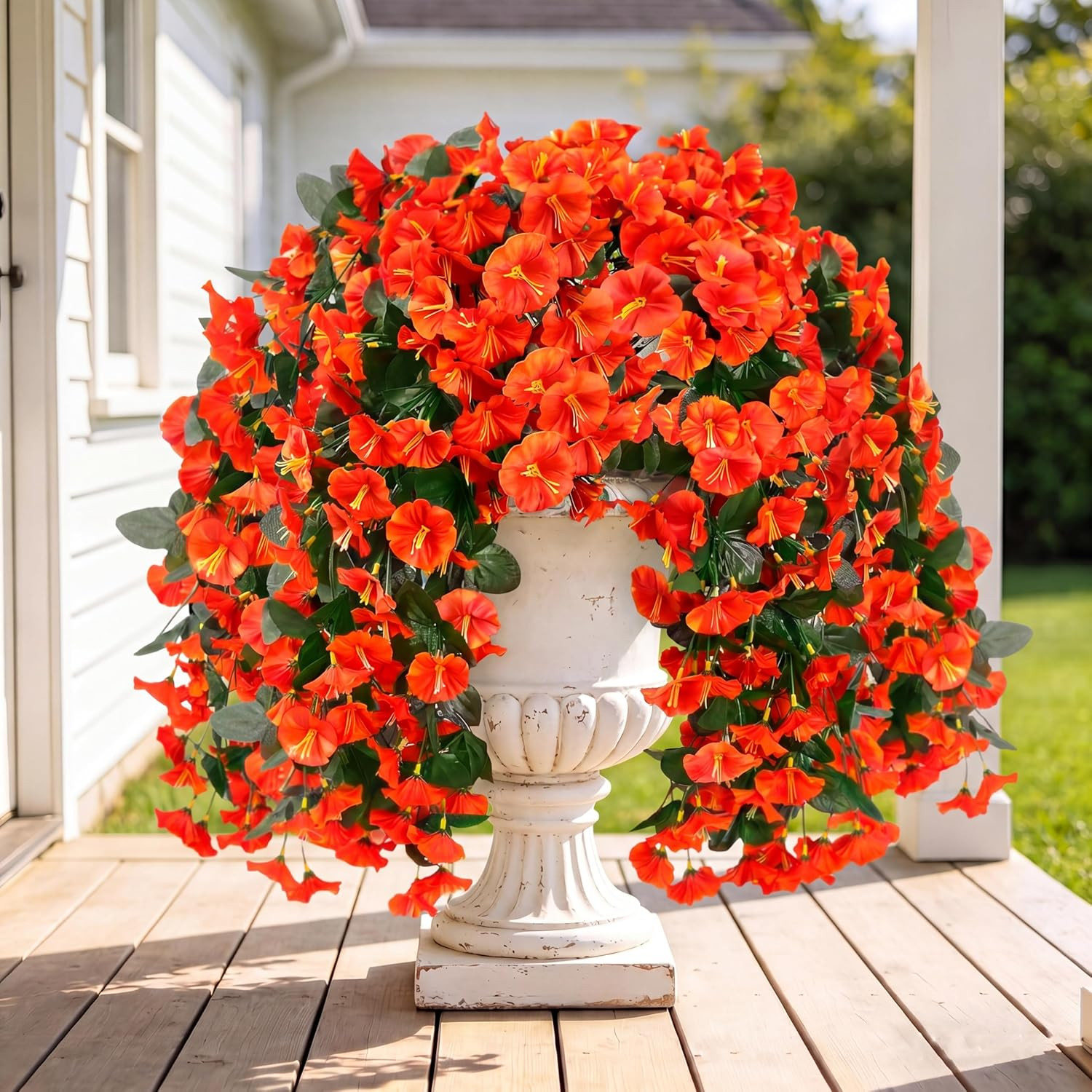 Artificial Fake Hanging Flowers Plants for Outdoor outside Spring