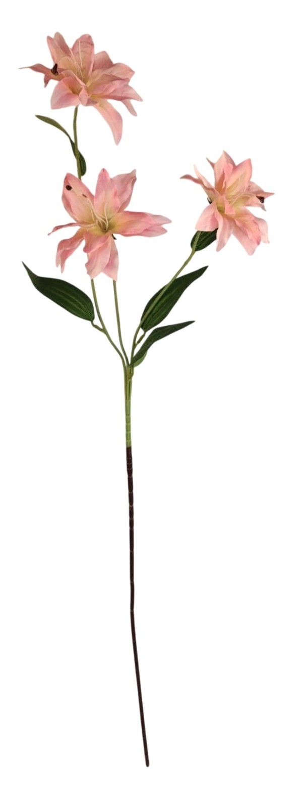 Luxury Artificial Blush Pink Lily Stem | Faux Lily Floral Decor | Romantic Botan