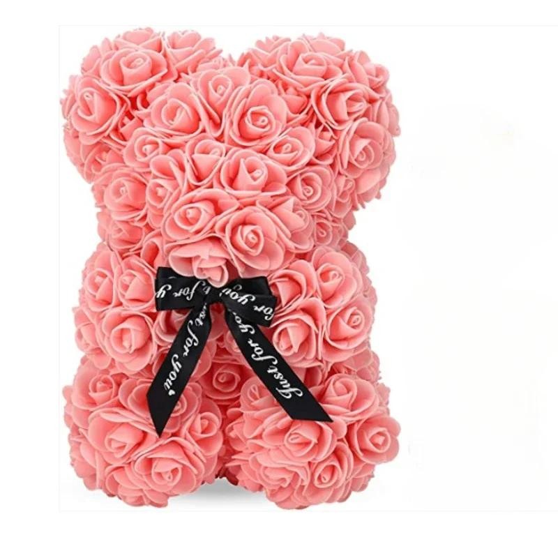 2025 New Artificial Flower Eternal Rose Teddy Bear for Mom Mother’s Day Birthday