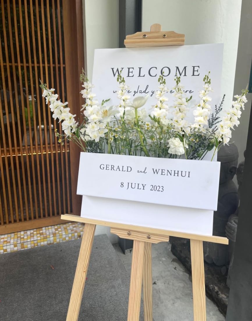 Artificial White Delphinium Larkspur Flowers 6PCS 33″ Long Artificial