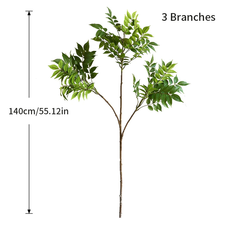 76-140Cm Large Artificial Ficus Tree Branch Fake Lacquer Tree Plastic Banyan Pla