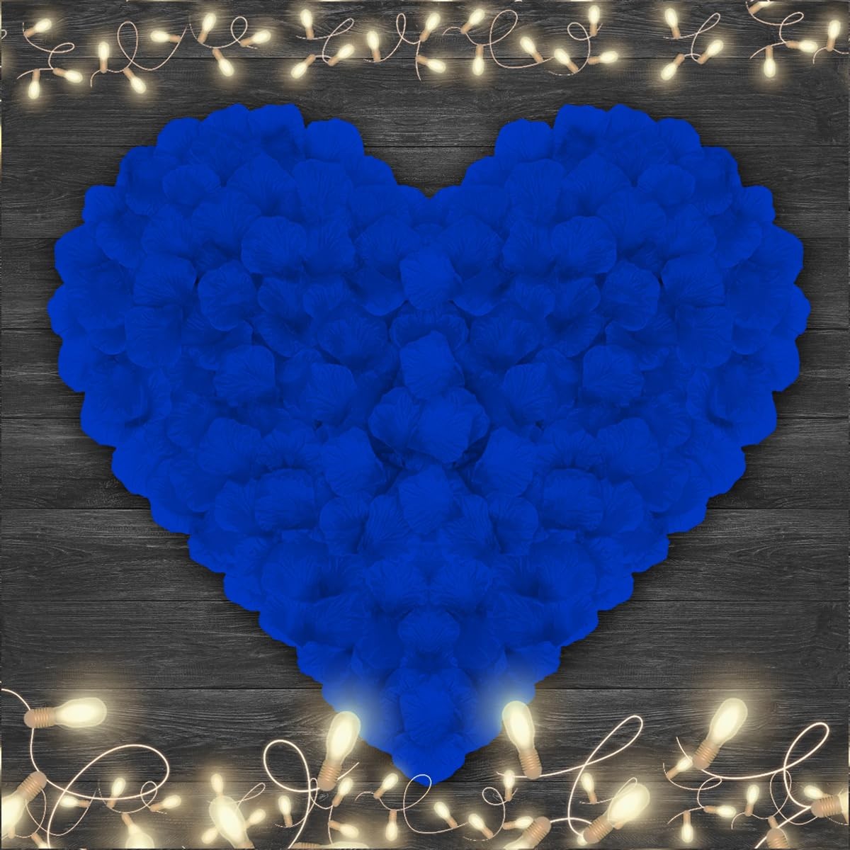 4500 Pack Blue Rose Petals,Artificial Roses Flower Petals for Romantic Night,…