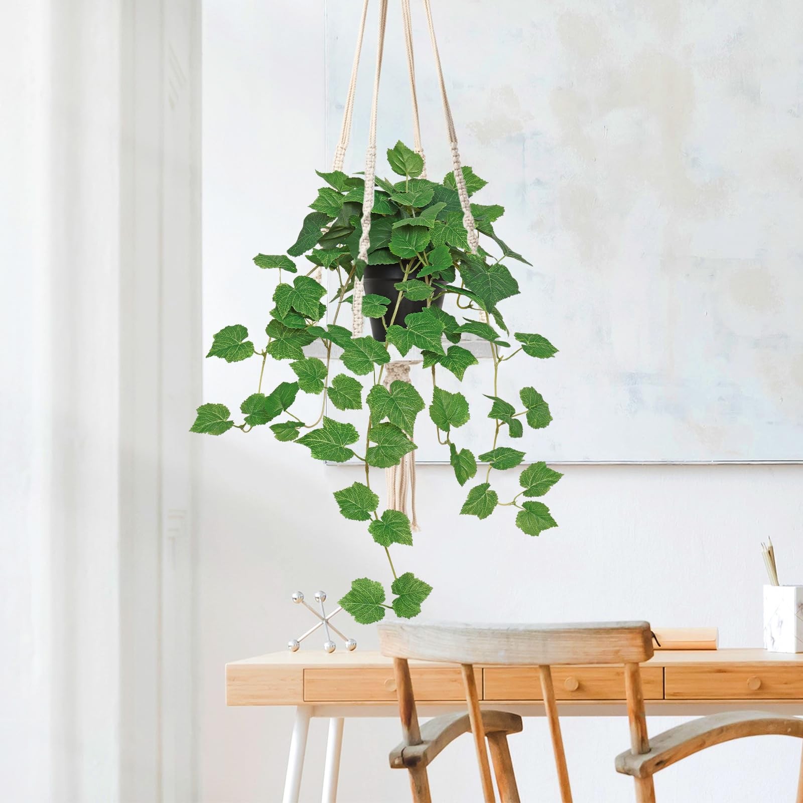 Artificial Plants Fake Pothos Ivy Plant Silk Plant for Home Decor Indoor in P…