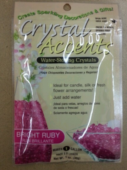 Crystal Accents Water – Storing Crystals – PURCHASING ONLY ONE PACKET -LMK Color