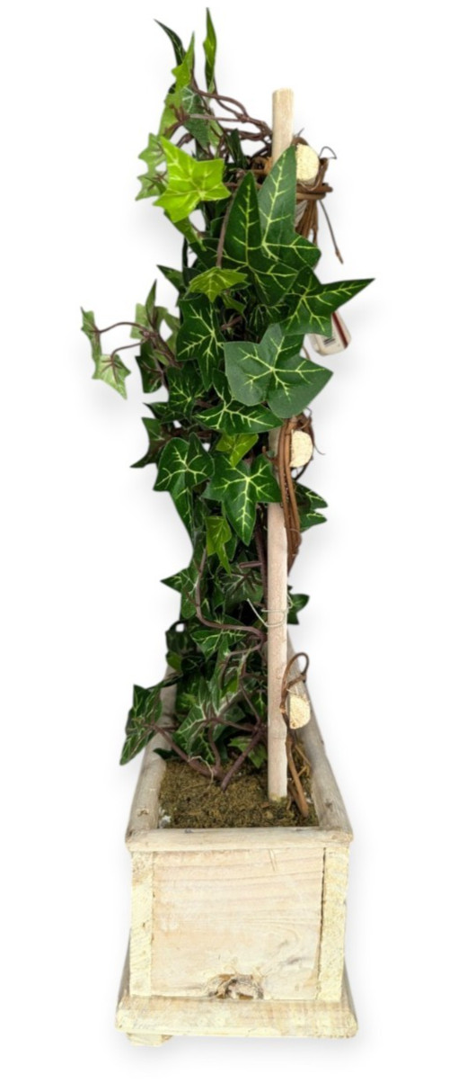 Classic Silks Craft Trellis with Ivy NWT 13″ Tall Wooden Box