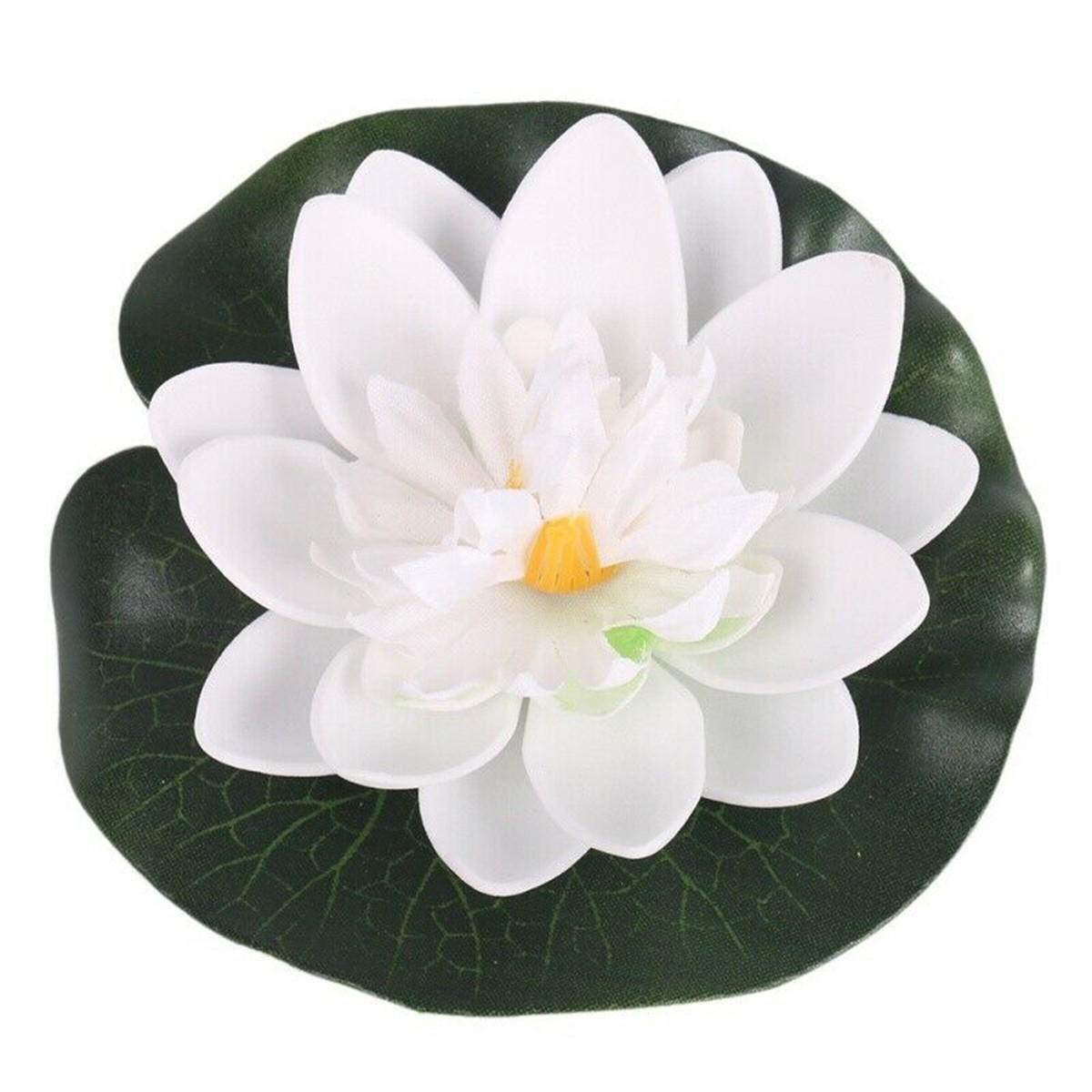 5X Artificial Lotus Water Lily Floating Flower Pond Fish Tank Plant Garden Decor