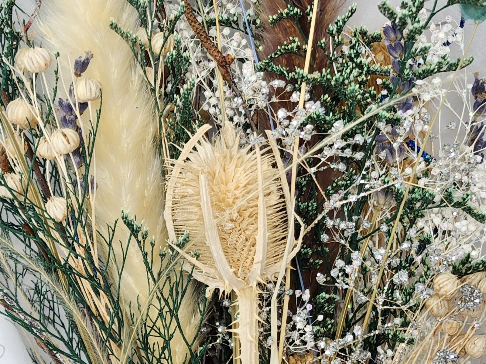 Miss Daisy Large Dried Floral Bouquet, Arrangement 100% All Natural Real Flowers