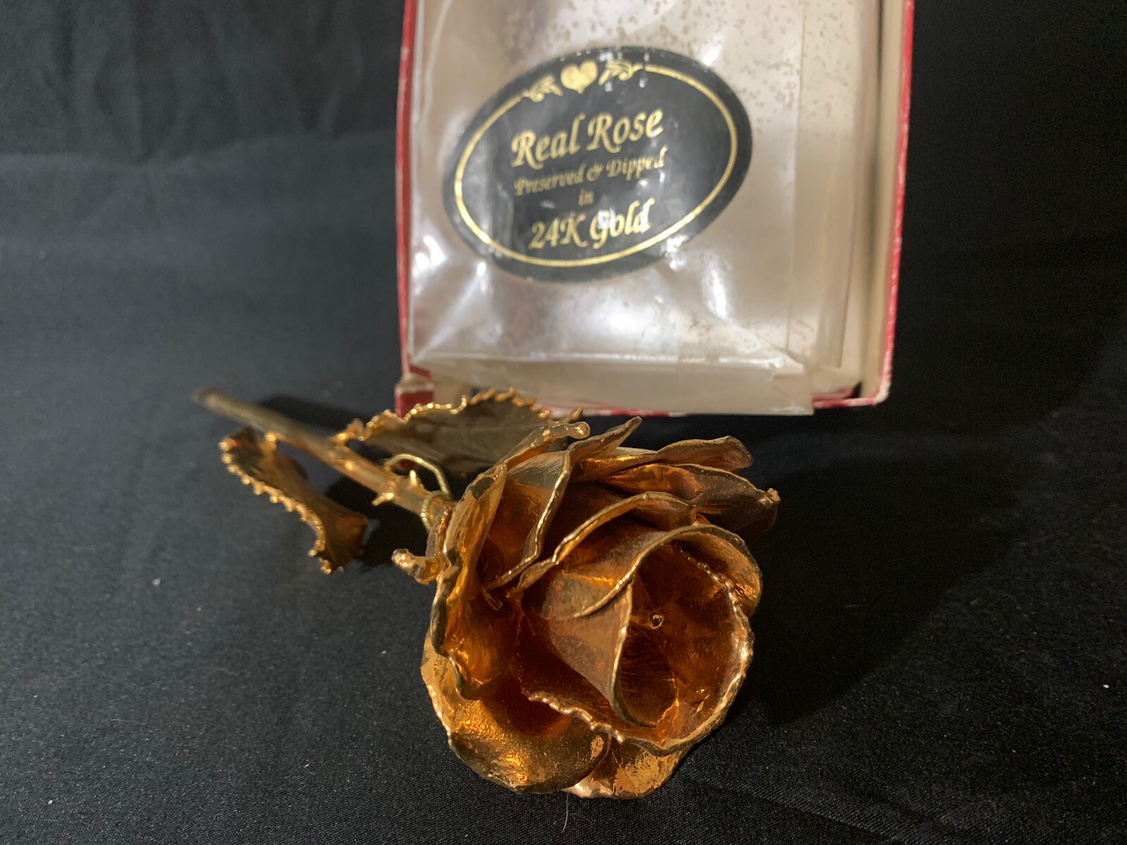 Forever Rose, a Genuine, One of a Kind, Real Rose, Hand Dipped in 24K Gold