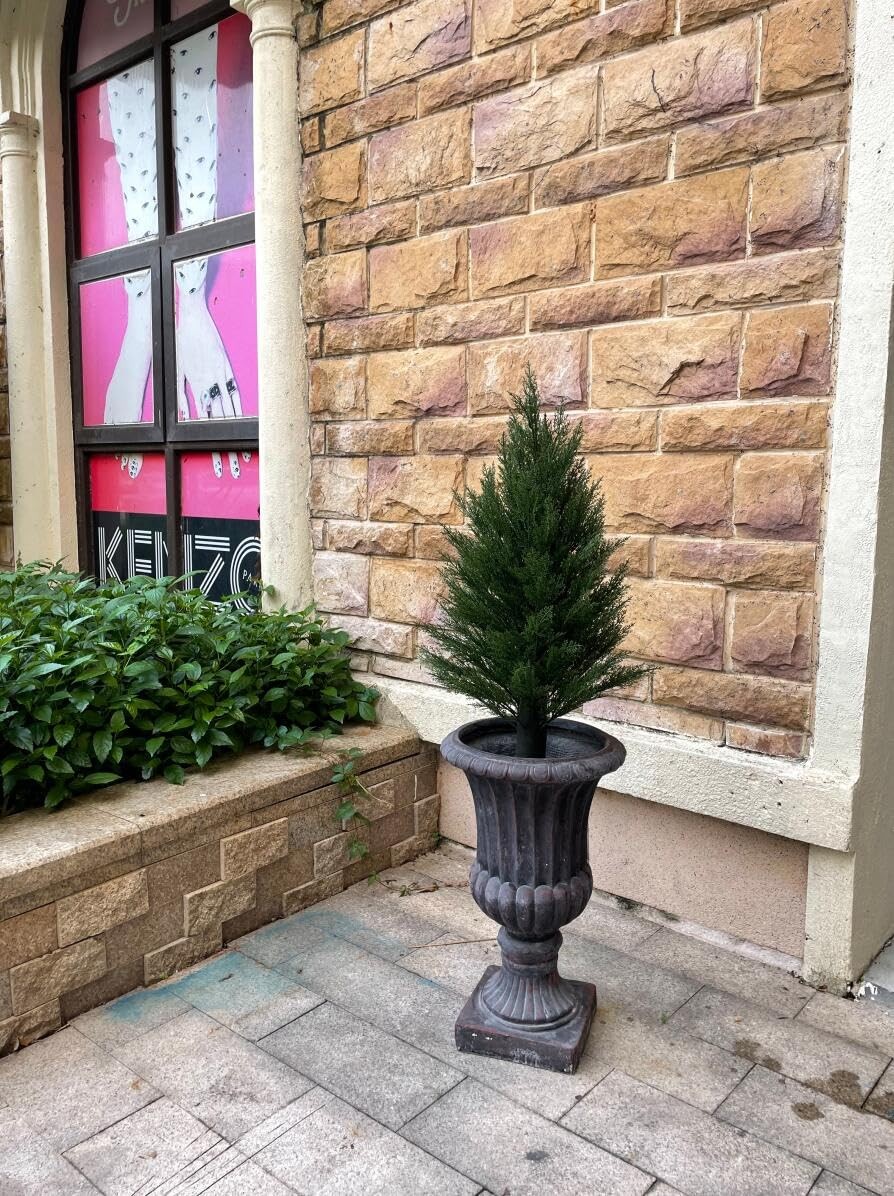 ALL SEASON GREEN Fake Topiaries Outdoor Plants, 3ft UV Protection Potted Arti…