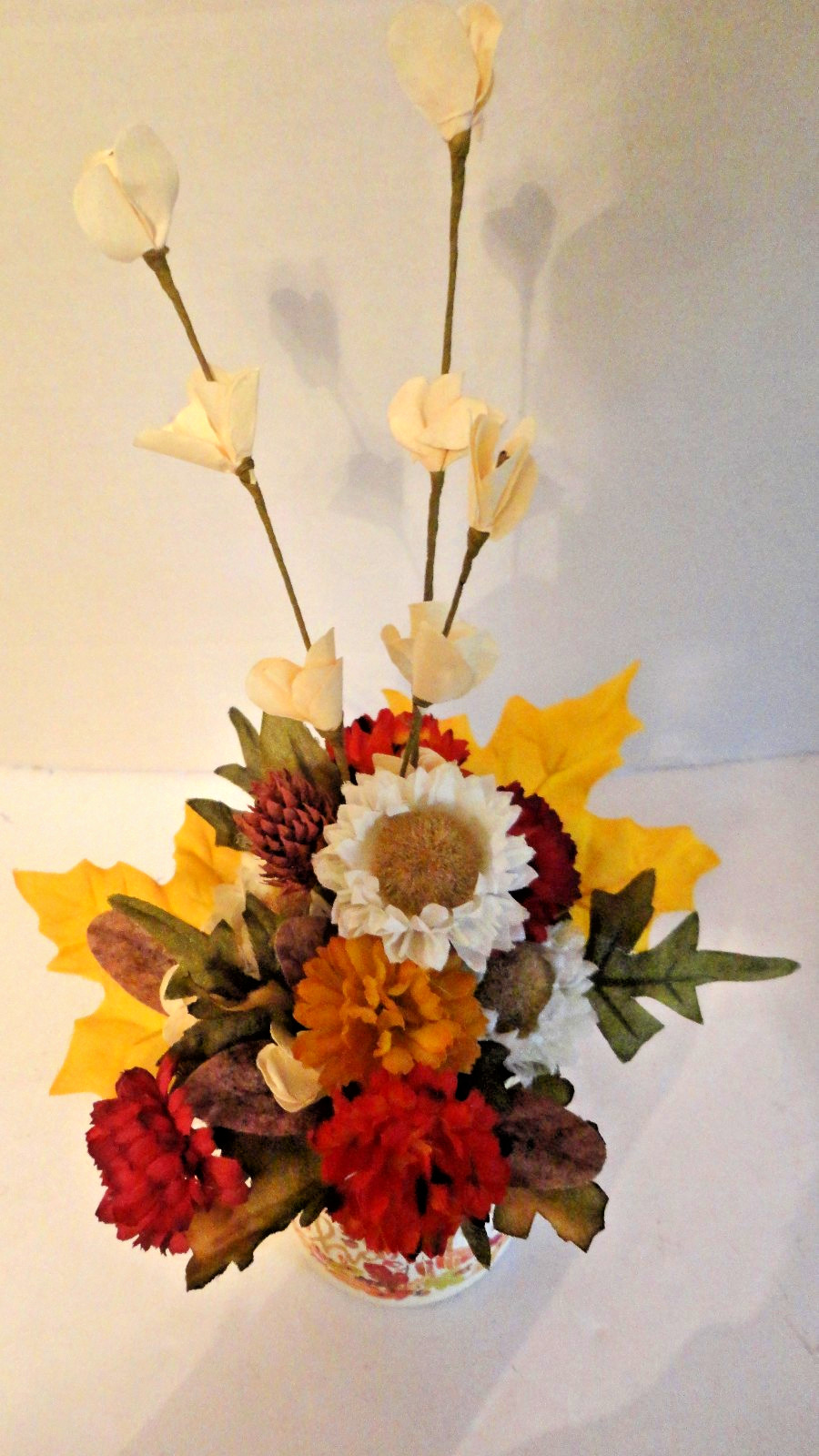 Autumn Floral Arrangement Thanksgiving~Tabletop~ 12 inches~ Handmade