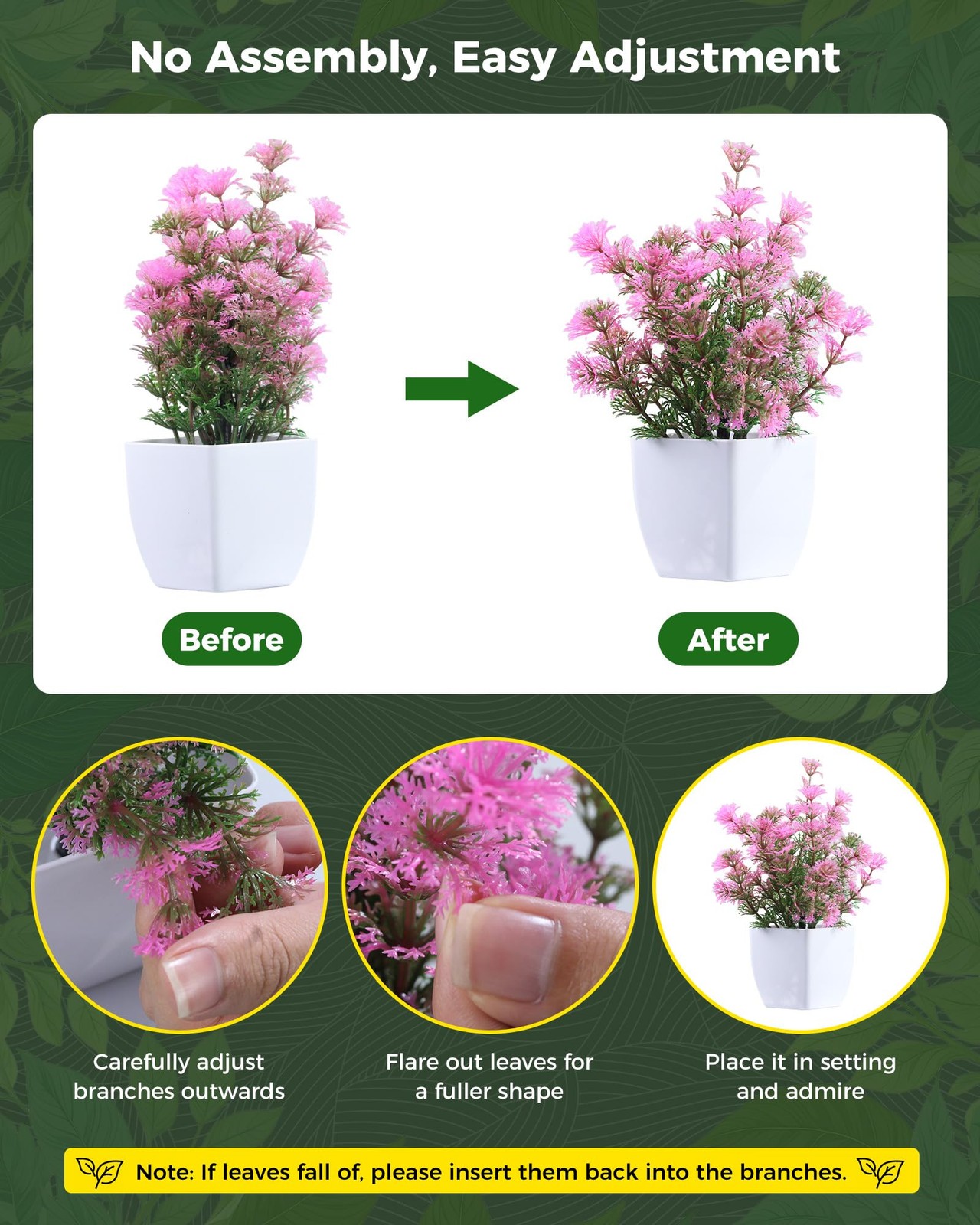 6 Pack Fake Plants Mini Artificial Greenery Potted Plants for Home Decor Indo…