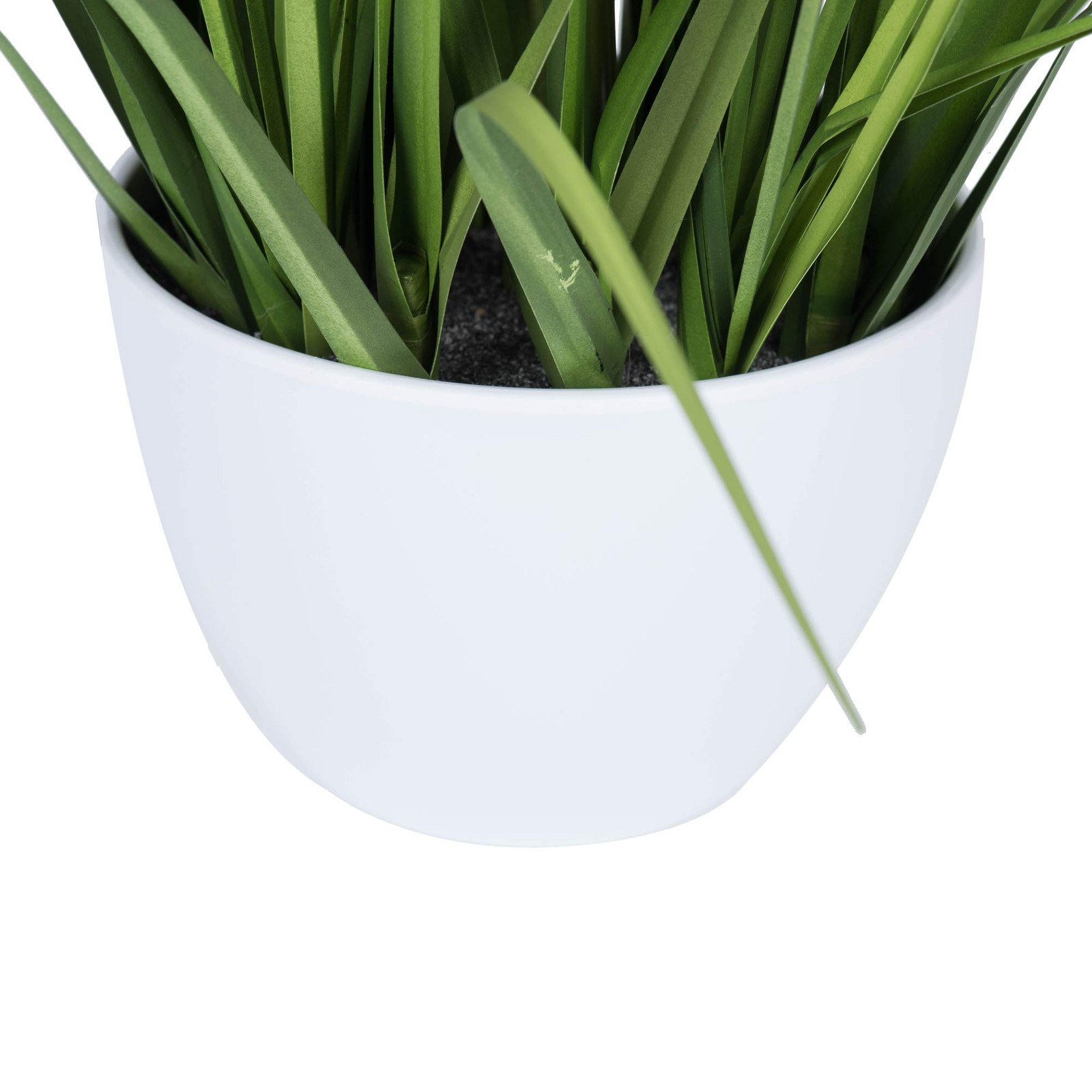 Vickerman 41″ Contemporary Fabric Artificial Potted Bamboo and Grass in Green
