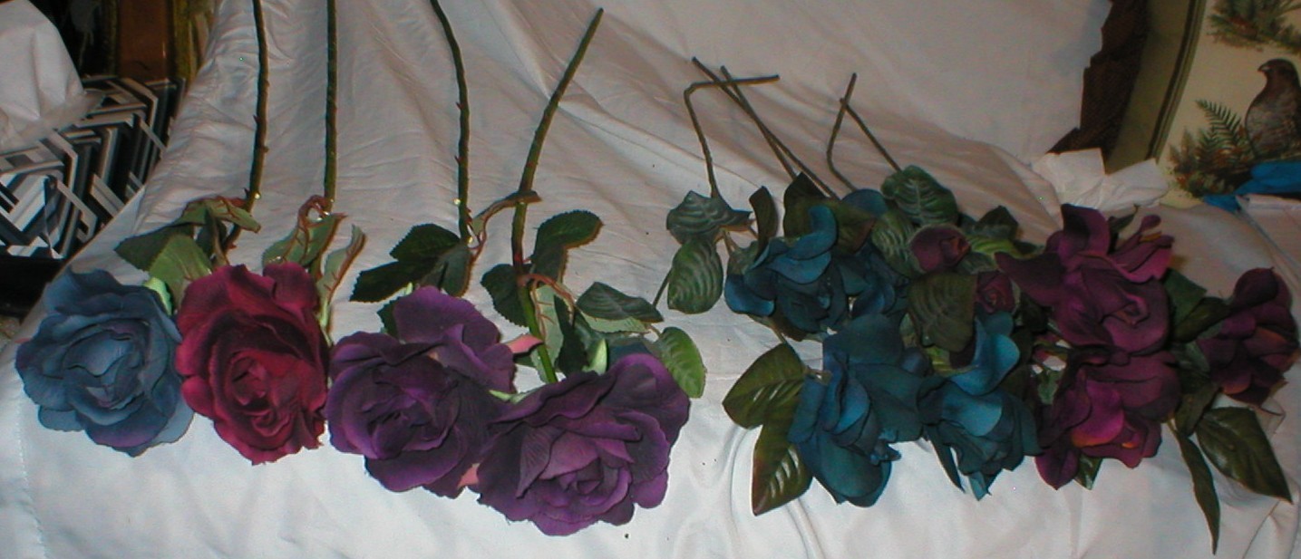 AUTUMN ROSES ARTIFICIAL 24″ SINGLE AND MULTI STEMS LOT SOLD AS IS