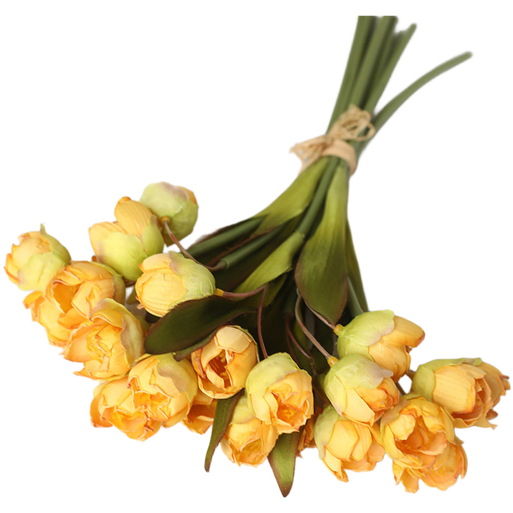 Realistic Lily of the Valley Silk Flowers Bouquet for Wedding Home Decoration