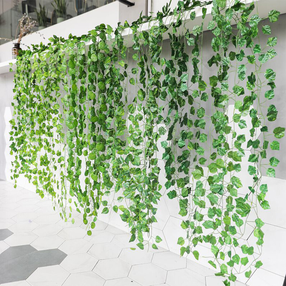 12 X 2M Artificial Ivy Vine Fake Foliage Flower Hanging Leaf Garland Plant
