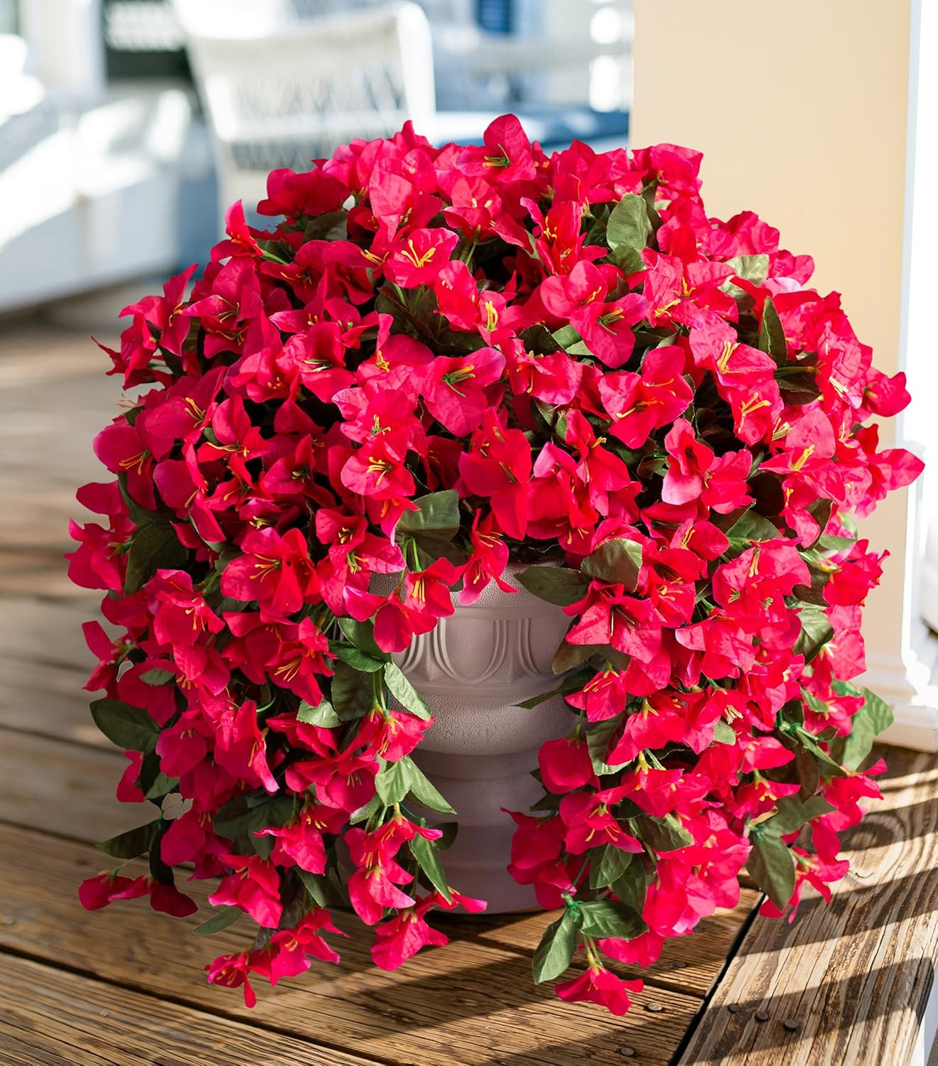 Faux Bougainvillea Artificial Flowers Plants for Outdoors outside Decoration, 2