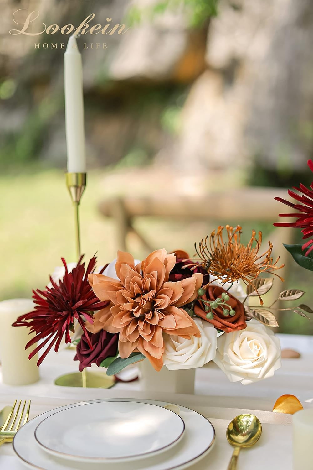 Artificial Flowers for DIY Wedding Decoration Bridal Bouquet Table Centerpieces