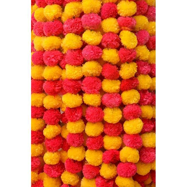 Wholesale Lot Artificial Marigold Flowers Garlands Christmas Wedding Decoration