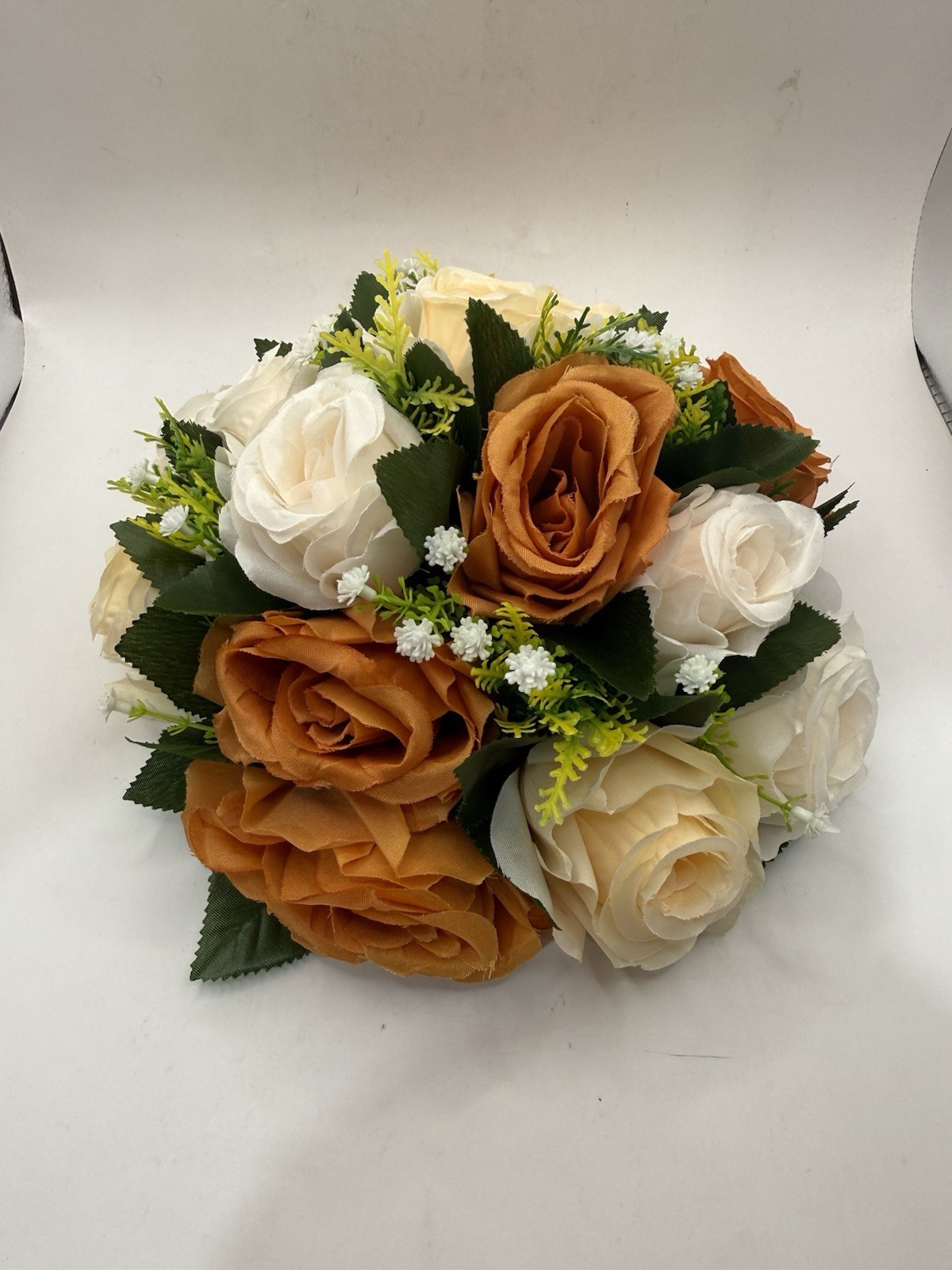BLOSMON Flower Balls Wedding Rose Centerpieces 6 Pcs Terracotta Fake Flowers